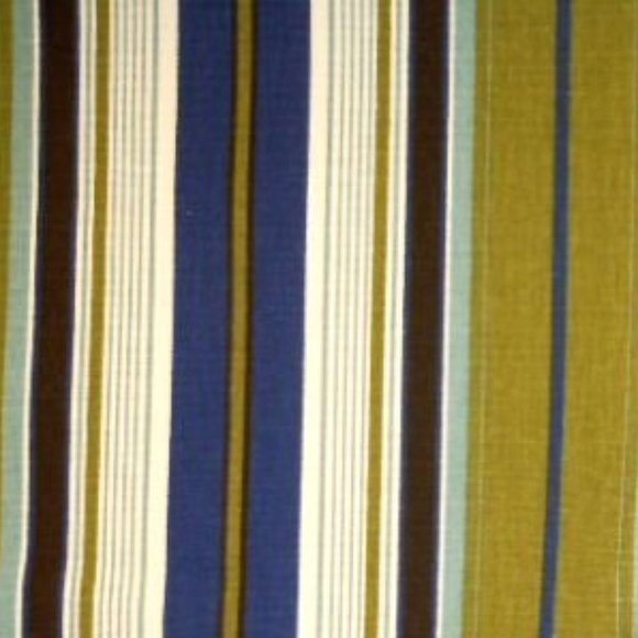Outdoor Terrace Stripe in Blue Green - Picture 1 of 3